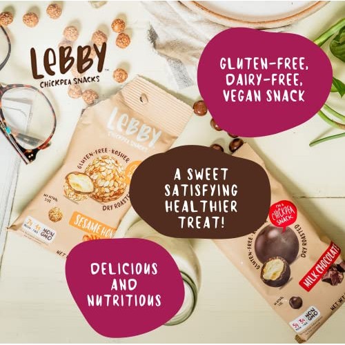 LEBBY SNACKS Healthy Sweet Snack Variety Pack. Dry Roasted Chick...