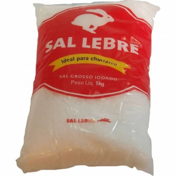 Thick Barbecue Salt - Sal Grosso para Churrasco - Lebre - 32.27o...