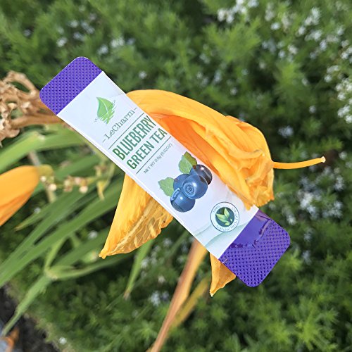 Blueberry Green Instant Tea on the Go LeCharm 100% Natural Tea E...