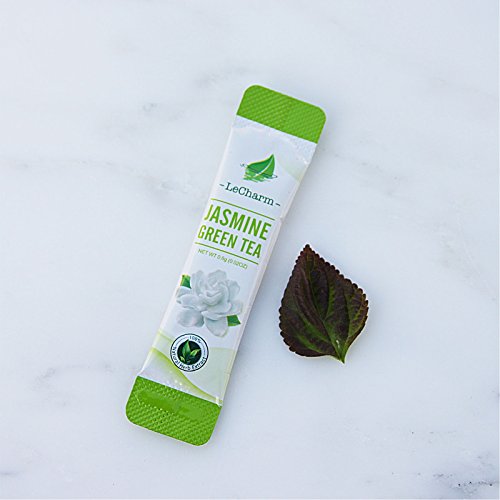 Jasmine Green Instant Tea on the Go LeCharm 100% Natural Tea Ext...