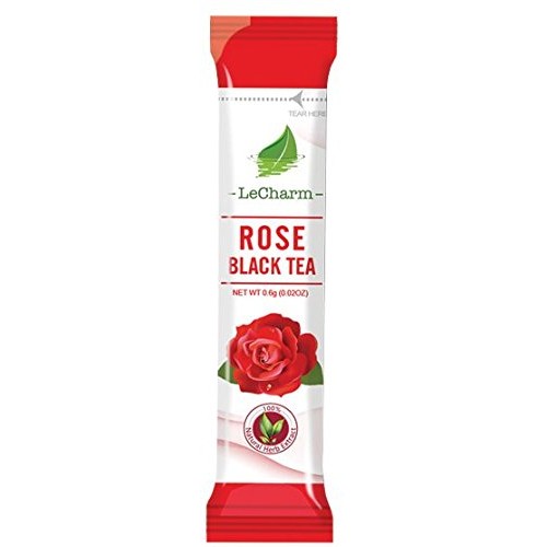 LeCharm Tea to Go Rose Black Tea Extract, Natural Tea Crystal Po...
