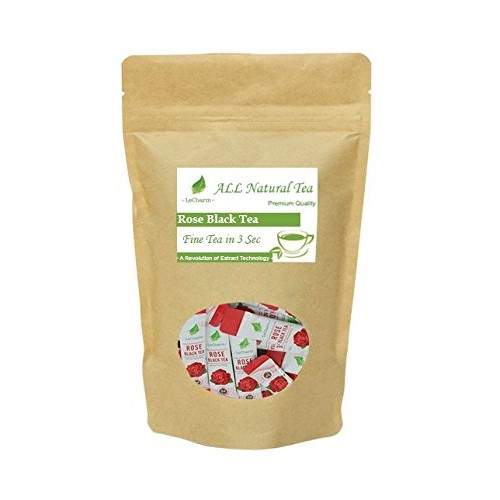 LeCharm Tea to Go Rose Black Tea Extract, Natural Tea Crystal Po...