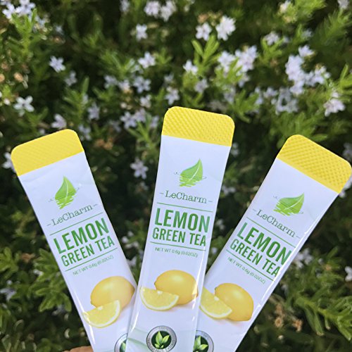 Lemon Green Instant Tea on the Go LeCharm 100% Natural Tea Extra...