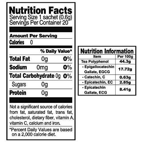 Lemon Green Instant Tea on the Go LeCharm 100% Natural Tea Extra...