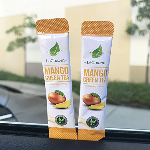 Mango Green Instant Tea on the Go LeCharm 100% Natural Tea Extra...