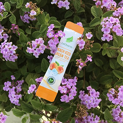 Peach Green Instant Tea on the Go LeCharm 100% Natural Tea Extra...
