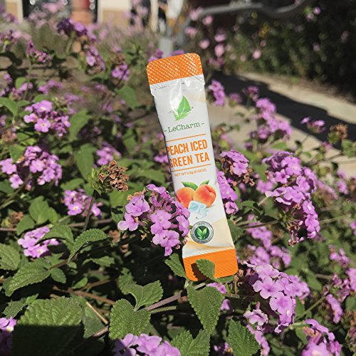 Peach Green Instant Tea on the Go LeCharm 100% Natural Tea Extra...