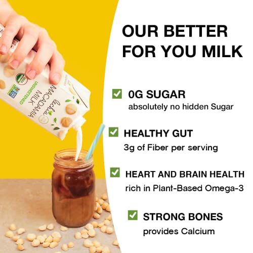 Lechia – Macadamia Milk, Unsweetened, 32Oz Pack Of 6, Free Of: