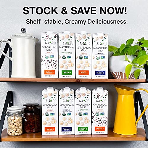 Lechia – Macadamia Milk, Unsweetened, 32Oz Pack Of 6, Free Of: