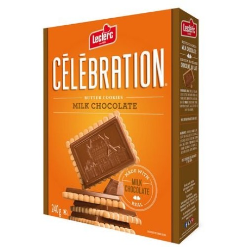 Leclerc Celebration Milk Chocolate Butter Cookies Made With Real