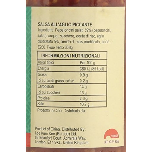 Lee Kum Kee Chili Garlic Sauce, 13-Ounce Jars Pack of 3