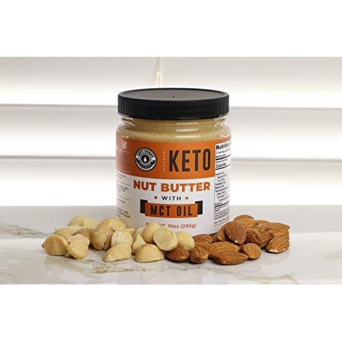 Keto Nut Butter Fat Bomb [Crunchy], Macadamia Low Carb Nut Butte