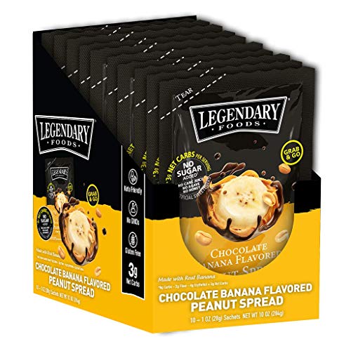 Legendary Foods Peanut Butter Squeeze Packets | Keto Fat Bombs,