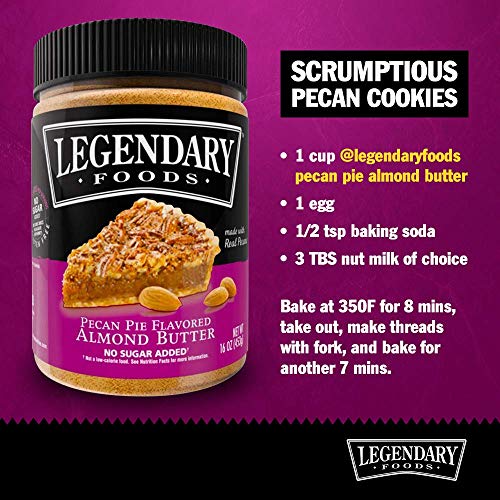 Legendary Foods | Pecan Pie Almond Nut Butter 16 Oz Jar | Low