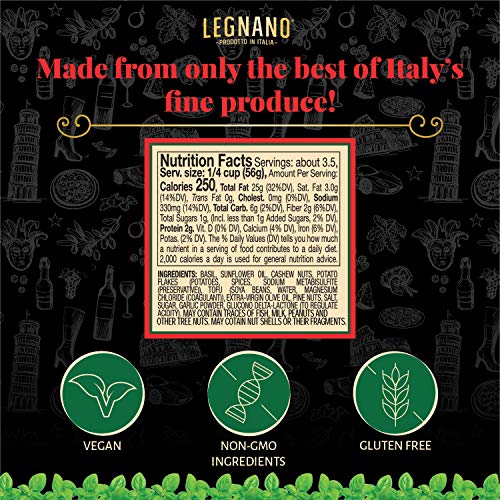 Green Pesto Alla Genovese By Legnano | Authentic Italian Basil P