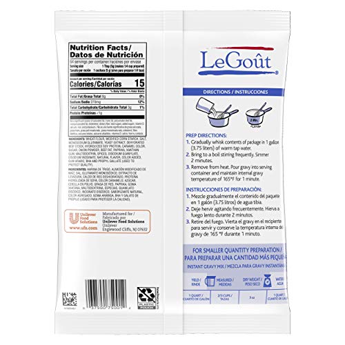 Legout Beef Instant Gravy Mix No Artificial Flavors, 0G Trans Fa