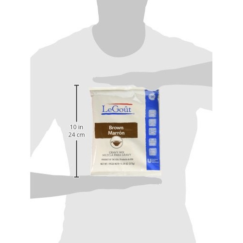 Legout Brown Instant Gravy Mix 0G Trans Fat, 13.29 Oz, Pack Of 8