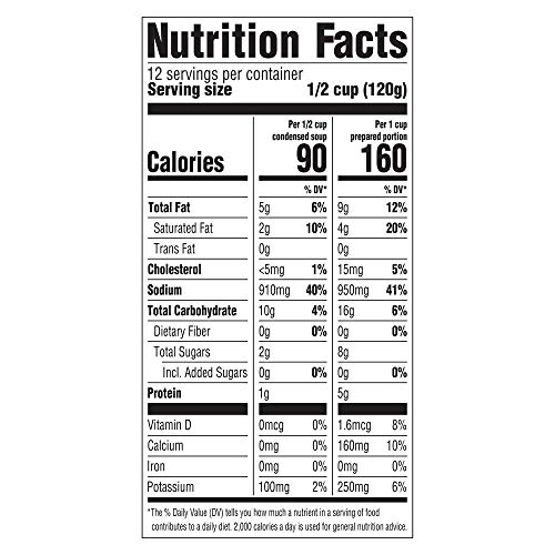 Legout Cream Of Mushroom Condensed Canned Soup, 0G Trans Fat, 50