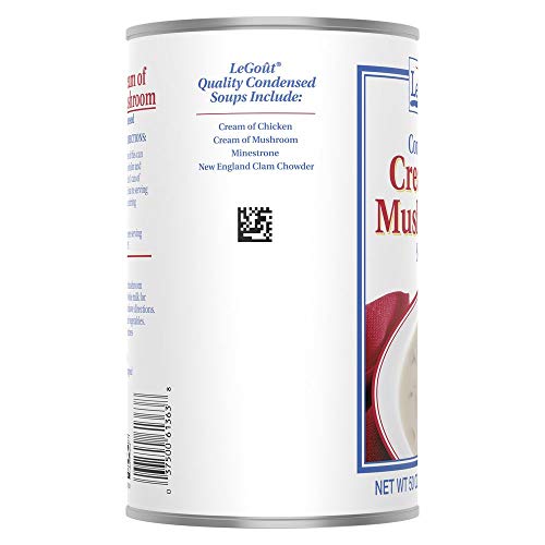 Legout Cream Of Mushroom Condensed Canned Soup, 0G Trans Fat, 50