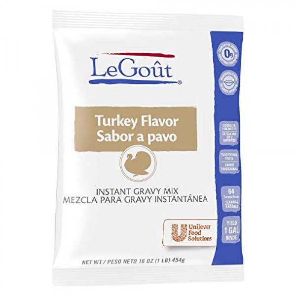 LeGout Turkey Instant Gravy Mix Easy Preparation, 0g Trans Fat, ...
