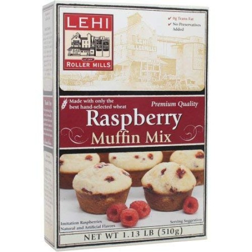 Lehi Roller Mills Raspberry Muffin Mix Pack Of 8