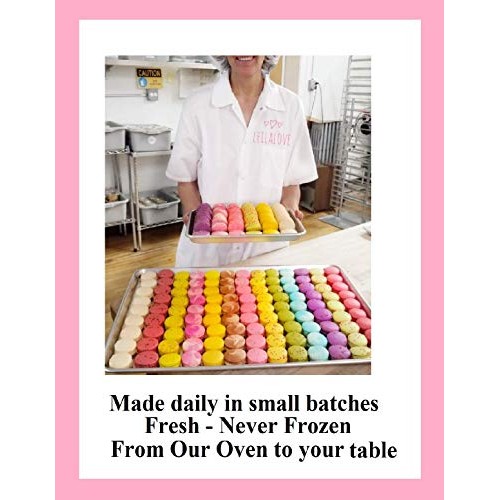 Leilalove Macarons 16 Macaron Collection Box Baked To Order -Mac