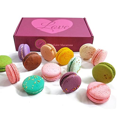 Leilalove Macarons 16 Macaron Collection Box Baked To Order -Mac