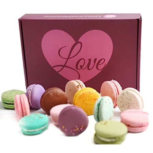 Leilalove Macarons 16 Macaron Collection Box Baked To Order -Mac