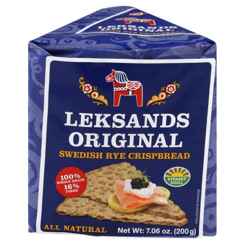 Leksands Original Swedish Rye Crispbread - Wedge, 7.06-Ounce Pac...