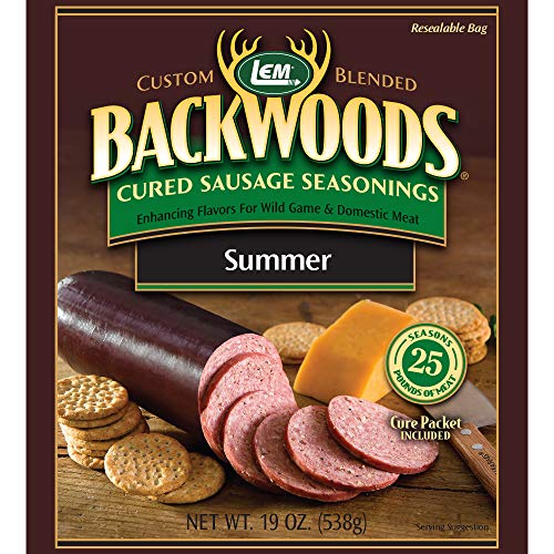 Lem Backwoods Cured Sausage Seasoning With Cure Packet, Summer S
