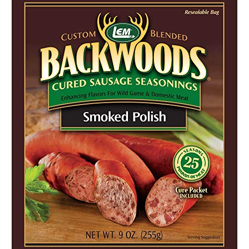LEM Backwoods Cured Sausage Seasoning with Cure Packet, Smoked P...