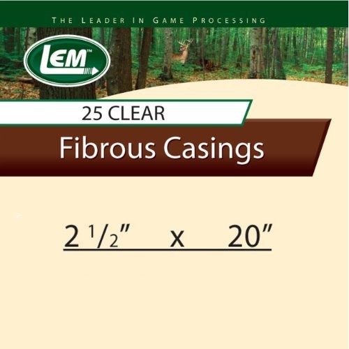 Lem Products 126B 2 1/2 X 20-Inch Non-Edible Fibrous Casings Ma