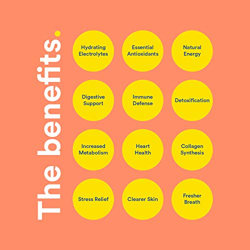 Lemon Perfect, Organic Cold-Pressed Lemon Water, Peach Raspberry