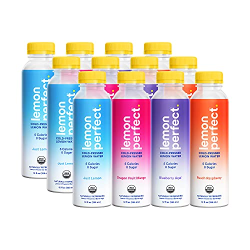 Lemon Perfect, Organic Cold-Pressed Lemon Water, Variety Pack 1