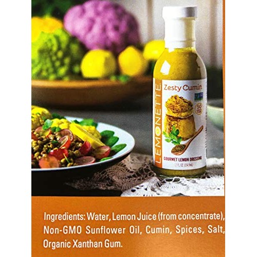 Lemonette Cumin Salad Dressing 3 Pack: Keto Approved As Seen In