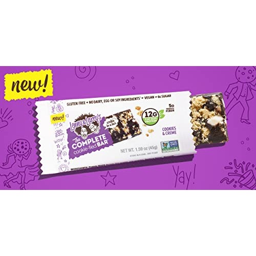 Lenny & Larrys The Complete Cookie-fied Bar, Cookies & Creme, 4...