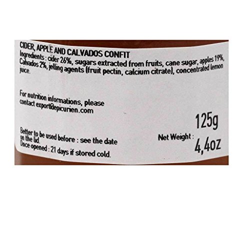 Lepicurien, Apple Cider Confit French Jam With Calvados Brandy