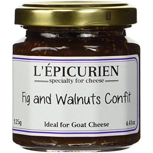 Lepicurien - Fig And Walnut Confit French Jam | Non-Gmo | Glute