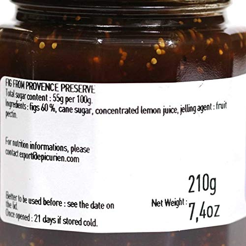 Lepicurien, Provence Black Fig Preserves | Non-Gmo | Gluten-Fre