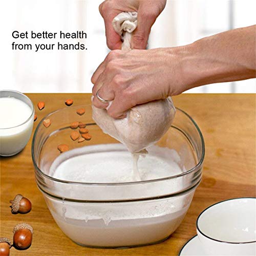 Leroro 2-Pcs Reusable Nut Milk Bag, Almond Milk, Cold Brew Coffe