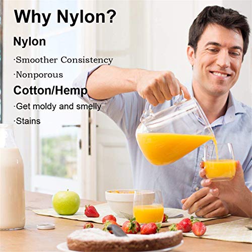 Leroro 2-Pcs Reusable Nut Milk Bag, Almond Milk, Cold Brew Coffe