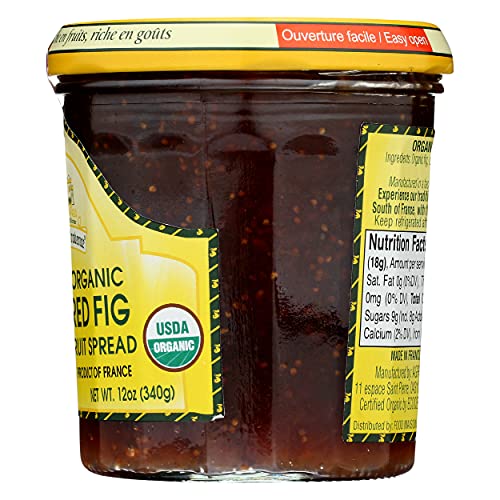 Les Comtes De Provence, Fruit Spread Red Fig Organic, 12 Ounce