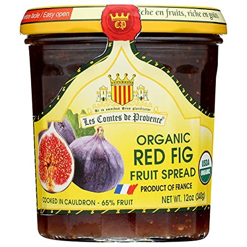 Les Comtes De Provence, Fruit Spread Red Fig Organic, 12 Ounce