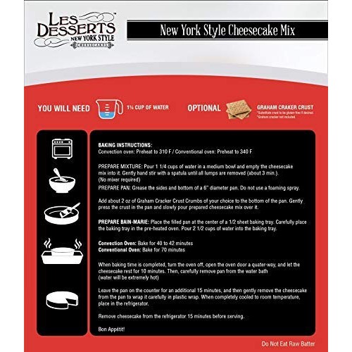 New York Style Cheesecake - Award Winning - Just Add Water &Amp; Bak