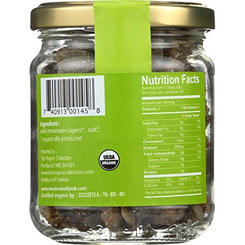 Les Moulins Mahjoub Organic Capers, 3.5 Oz