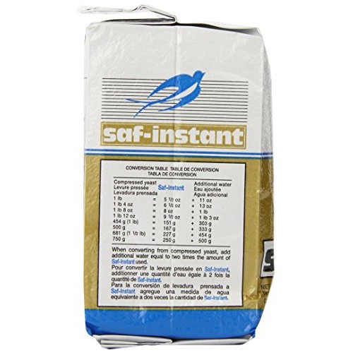 Lesaffre Saf-Instant Yeast, Gold, 1 Pound