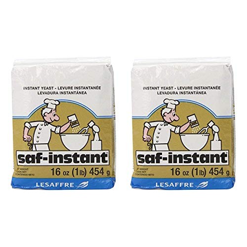 Lesaffre Saf-Instant Yeast, Gold, 1 Pound, Pack Of 2