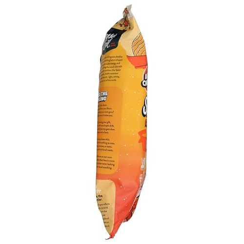 LESSEREVIL Organic Real Cheddar Space Ball Puffs Party Size, 7 OZ