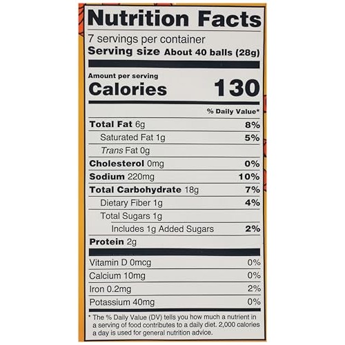 LESSEREVIL Organic Real Cheddar Space Ball Puffs Party Size, 7 OZ