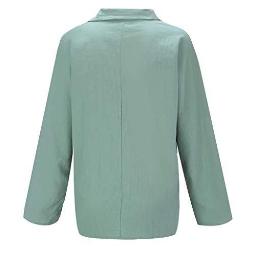 Linen Shirts For Women Summer Plus Size Women Fashion Solid Casu